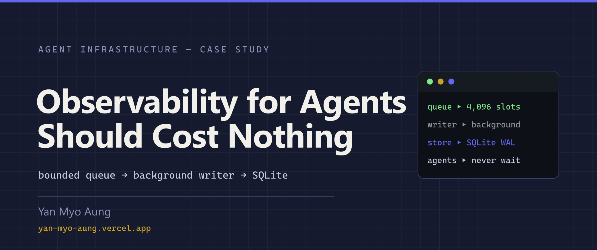Observability for Agents Should Cost Nothing